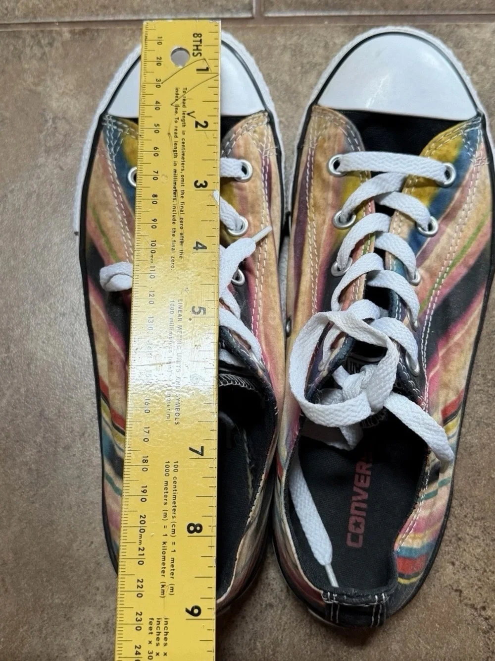 Converse Chuck Taylor All Star Low Top Multicolored Stripe Sz 4 Kids/6 Women
